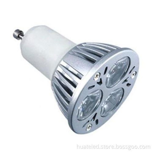3W LED GU10 Spotlight Good heat dissipation high brightness